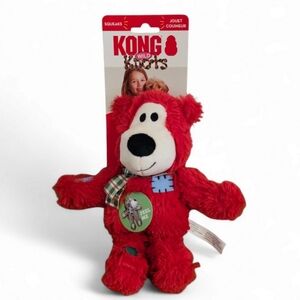 KONG Wild Knots Holiday Bear dog chew Toy